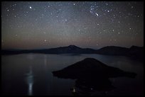 pictures of Crater Lake National Park Night