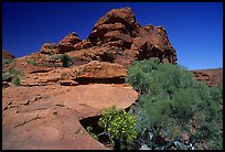Rock formations in Kings Canyon,  Watarrka National Park. Northern Territories, Australia ( color)
