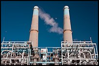 Natural gas powered electricity generation plant, Moss Landing. California, USA ( color)