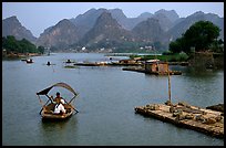 The canal of Ken Ga. Ninh Binh,  Vietnam ( color)