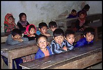 In the classroom. Bac Ha, Vietnam (color)