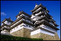 Towering five-story castle. Himeji, Japan