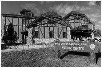 Visitor center. Bryce Canyon National Park ( black and white)