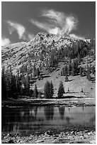 Stella Lake. Great Basin National Park ( black and white)