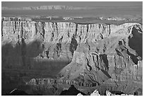 Desert View, sunset. Grand Canyon National Park ( black and white)