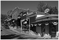 Old town Auburn. Califoxrnia, USA ( black and white)