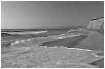 San Gregorio State Beach, sunset. San Mateo County, California, USA ( black and white)