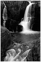 Pigeon Falls, Grand Portage State Park. Minnesota, USA ( black and white)