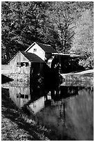 Mabry Mill, Blue Ridge Parkway. Virginia, USA ( black and white)