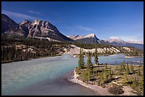 Saskatchevan River. Banff National Park, Canadian Rockies, Alberta, Canada (color)
