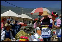 Monday village market. Shaping, Yunnan, China (color)