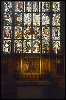 Painting and stained glass. Nurnberg, Bavaria, Germany ( color)