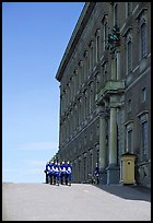 Royal Palace and Royal Guard. Stockholm, Sweden