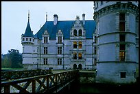 Azay-le-rideau chateau entrance. Loire Valley, France ( color)