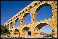 Ancient Roman Aqueduct, Gard River. France (color)