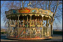 19th century merry-go-round. Carcassonne, France ( color)