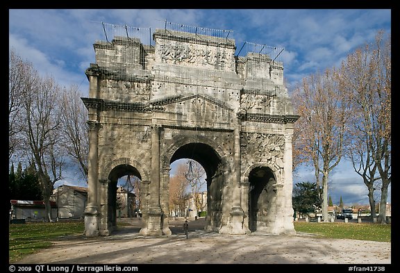 Ancient Roman arch, Orange. Provence, France