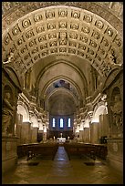 Romanesque nave of Cathedral of Notre-Dame-des-Doms. Avignon, Provence, France ( color)