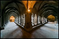 Galleries, Saint Trophimus cloister. Arles, Provence, France (color)