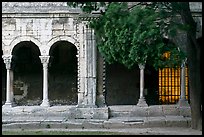 Cloister, Saint Trophimus church. Arles, Provence, France (color)