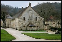 Cistercian Abbey of Fontenay. Burgundy, France (color)