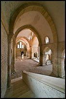 Church interior, Abbaye de Fontenay. Burgundy, France (color)