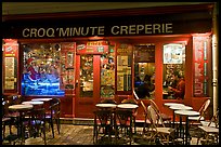 Creperie, Montmartre. Paris, France (color)