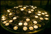 Circle of candles, Notre-Dame cathedral. Paris, France ( color)