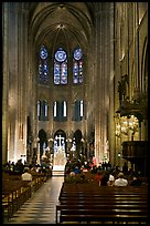 View of Choir during Mass, Notre-Dame. Paris, France