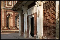 Detail of tomb of Imam Zamin and  Alai Darweza gate, Qutb complex. New Delhi, India