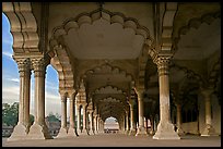 Diwan-i-Am (hall of public audiences),  Agra Fort. Agra, Uttar Pradesh, India ( color)