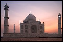Taj Mahal at sunrise. Agra, Uttar Pradesh, India ( color)
