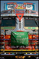 Decorated truck. Fatehpur Sikri, Uttar Pradesh, India (color)