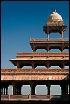 Stories reducing on the Panch Mahal. Fatehpur Sikri, Uttar Pradesh, India ( color)