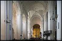 Se Cathedral interior in Corinthian style, Old Goa. Goa, India (color)