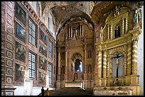 Murals and altars, Church of St Francis of Assisi, Old Goa. Goa, India (color)