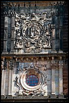 Facade decor, Basilica of Bom Jesus, Old Goa. Goa, India (color)
