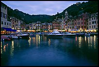 Port at dusk, Portofino. Liguria, Italy ( color)