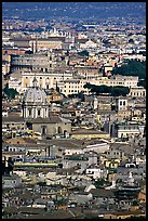 View of the city from Saint Peter's Dome. Rome, Lazio, Italy (color)