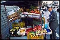 Street gruit vendor. Naples, Campania, Italy ( color)
