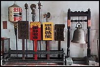 Bell and sicks, Loo Pun Hong temple. George Town, Penang, Malaysia ( color)