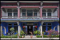 Facade, Cheong Fatt Tze Mansion. George Town, Penang, Malaysia (color)