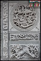 Sone carving motif, Hainan Temple. George Town, Penang, Malaysia ( color)