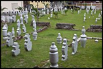 Islamic gravestones, Kampung Kling. Malacca City, Malaysia ( color)