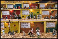 Scenes from the bible illustrated with figurines, Tlaquepaque. Jalisco, Mexico