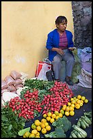 Vegetable street vendor. Guanajuato, Mexico (color)