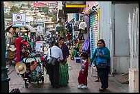 Women packing souvenirs for sale, Ensenada. Baja California, Mexico (color)