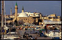 Port and Mosques, Akko (Acre). Israel (color)