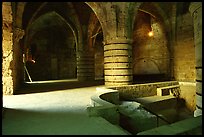 Medieval room of the Knights Hospitalliers quarters, Akko (Acre). Israel (color)