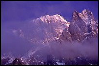 South Face of Mont-Blanc and Freney Pillars, Italy. (color)